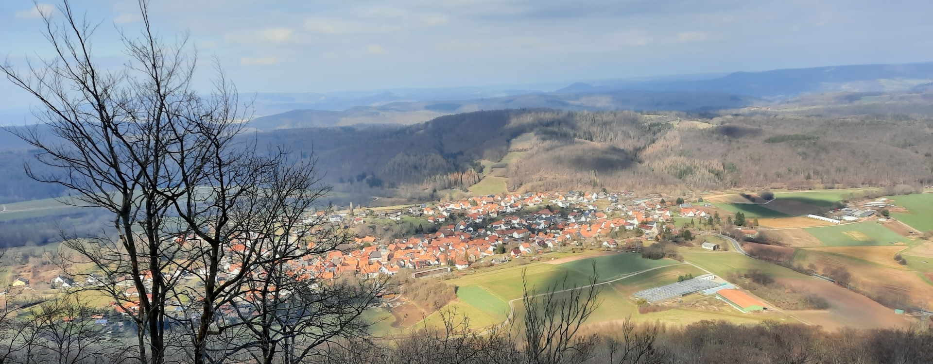 Ansicht Weißenborn von der Graburg