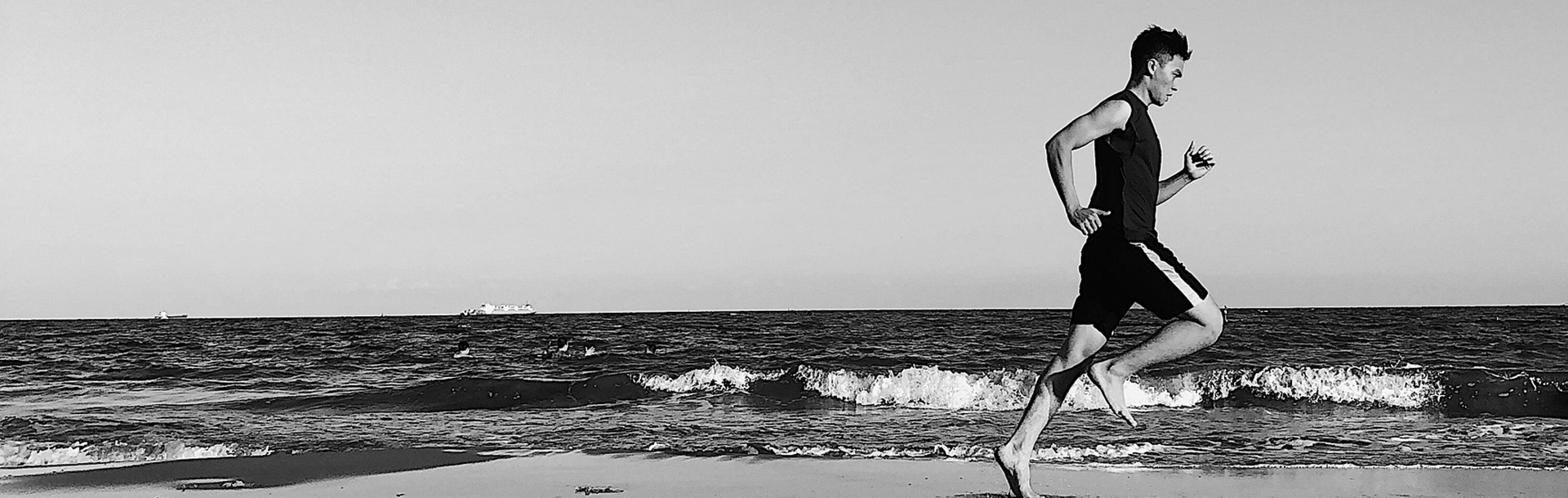 Rennen am Meer