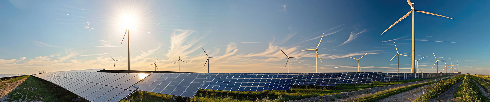 Erneuerbareenergie in Landschaft