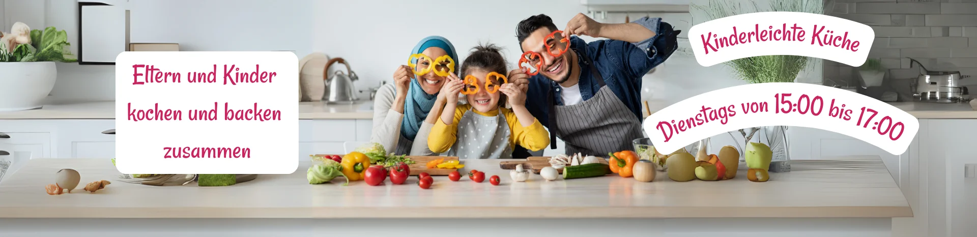 Arabische Familie hat Spaß beim gemeinsamen Kochen | zur Startseite