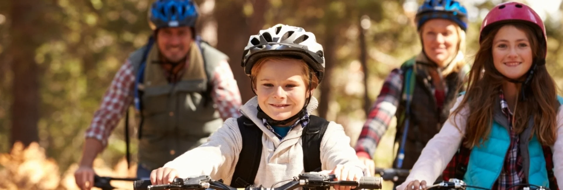 Fahrradfahren Familie