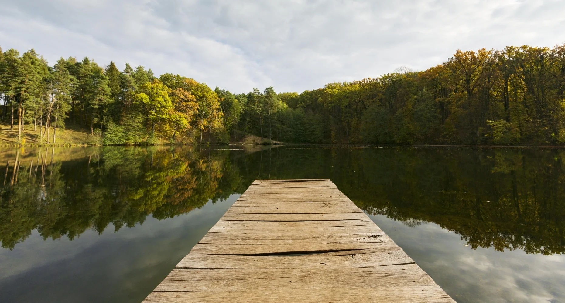 Steg mit Blick in die ferne