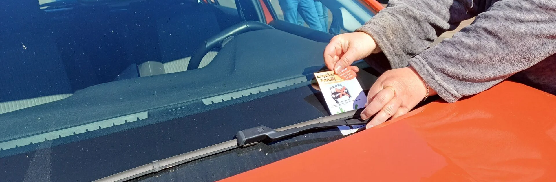 Aktion gegen Falschparker auf Gehwegen