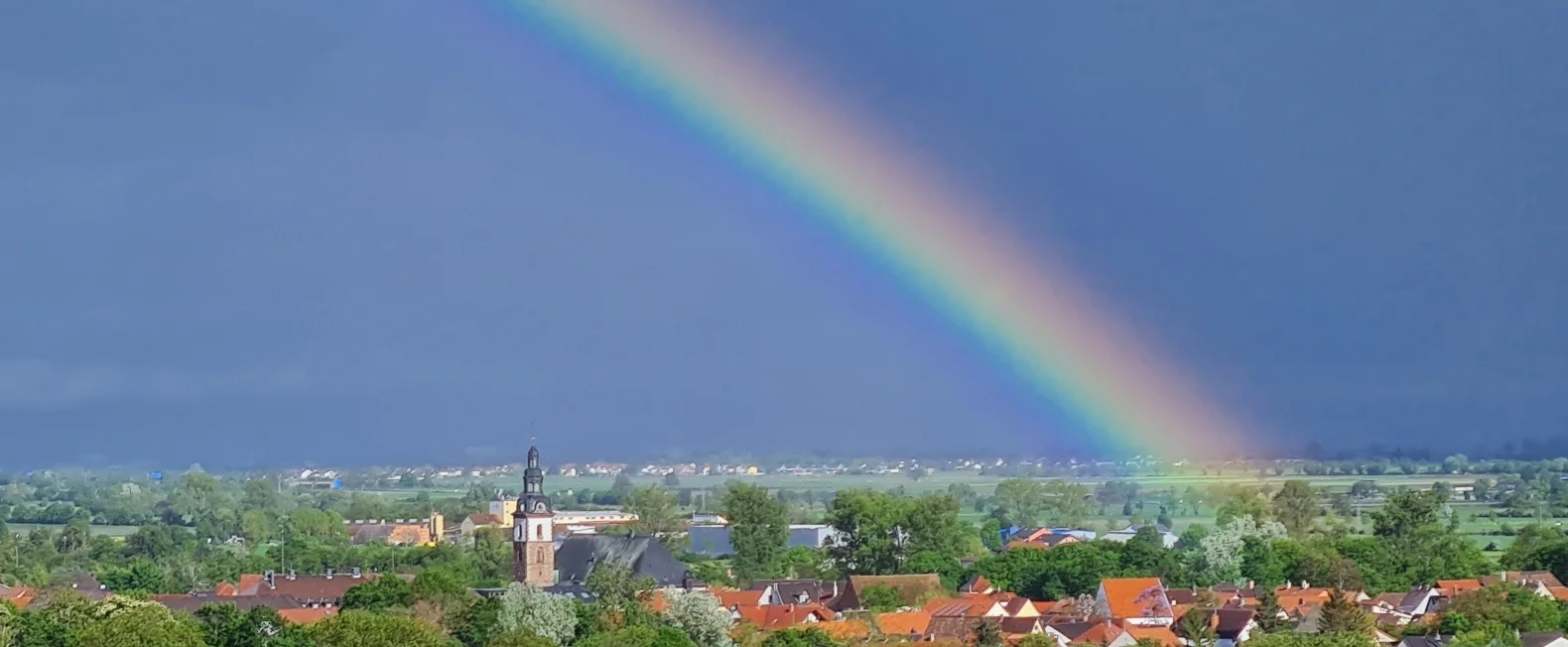 Regenbogen über Dirmstein