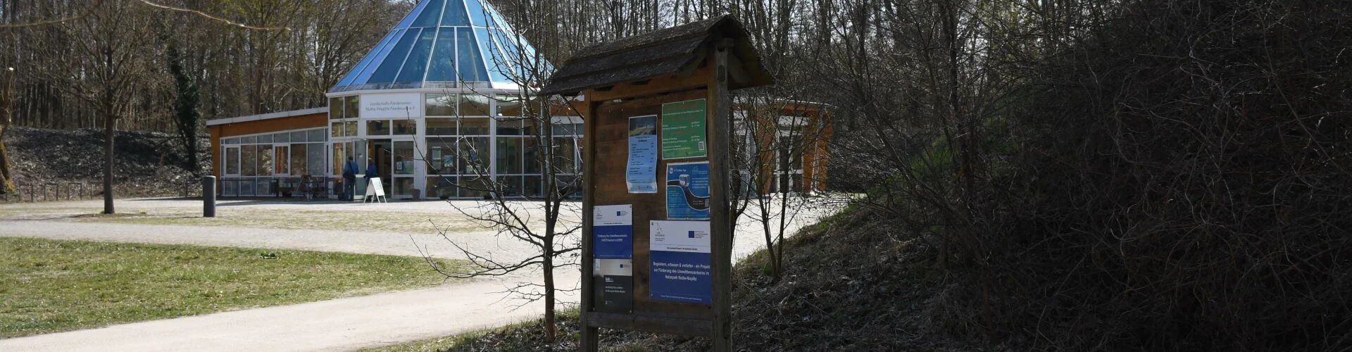 Infotafel NaturParkZentrum © Landschafts-Förderverein Nuthe-Nieplitz- Niederung e.V./ Annemarie Weller