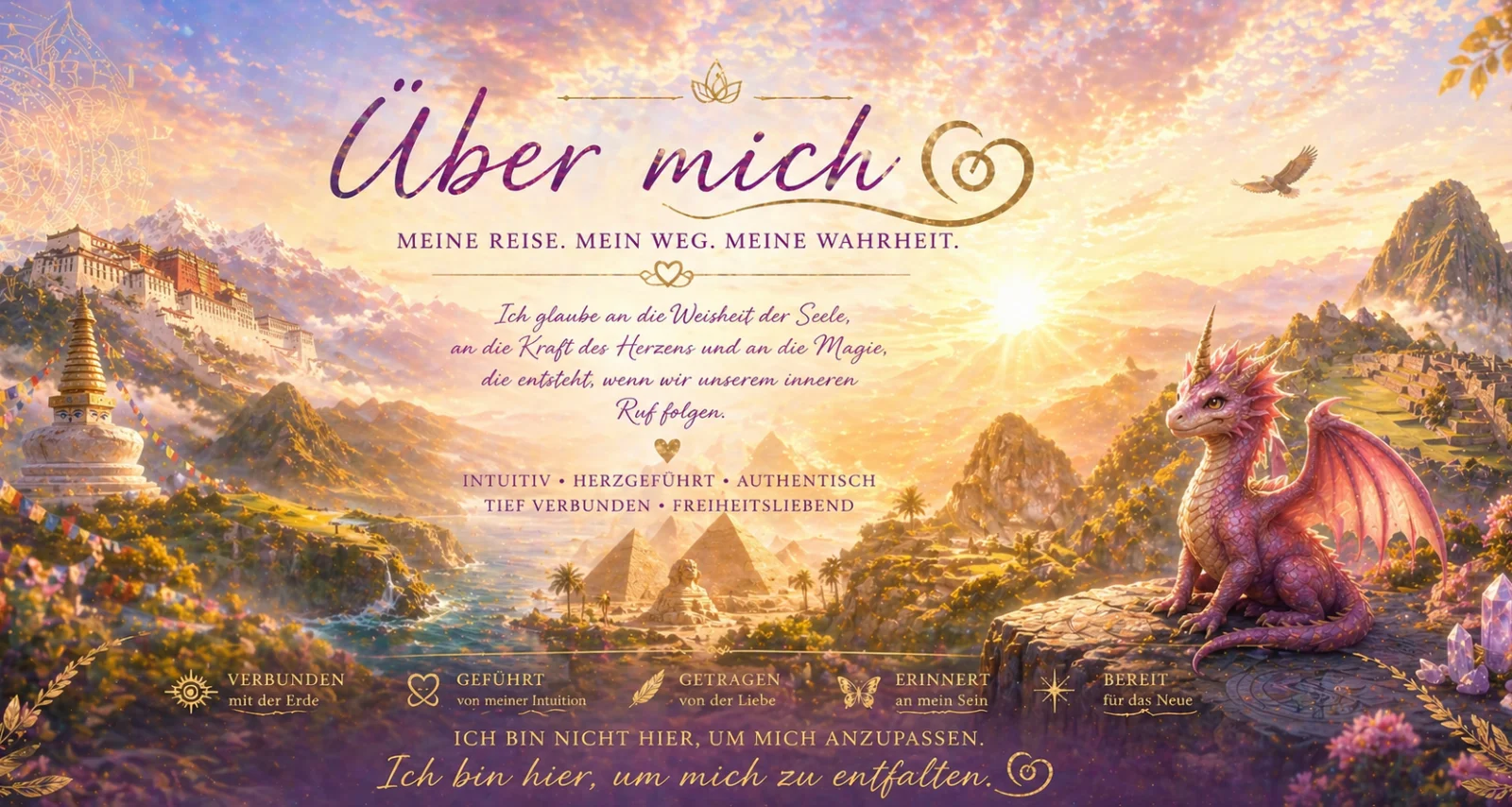 Banner mit Drachen