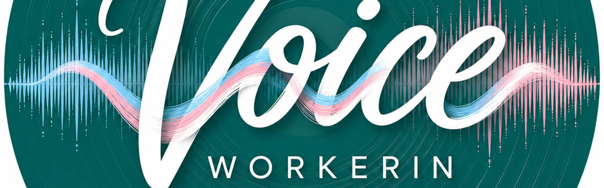 Aufkleber 2 Voice Workerin
