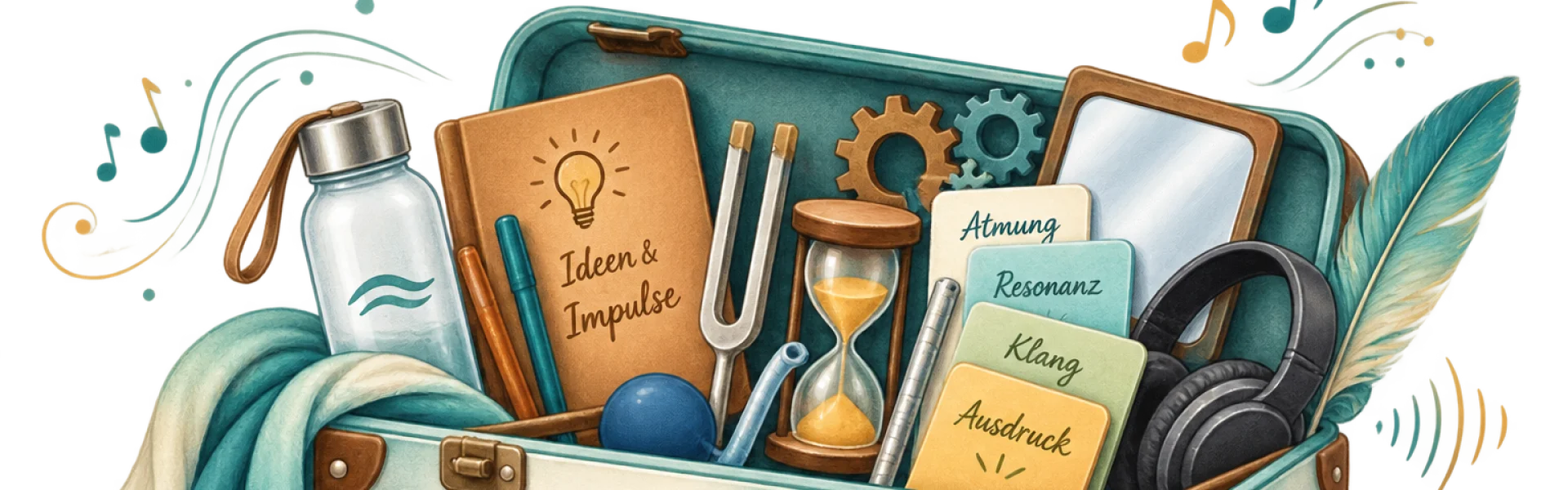 Der Voice tools Koffer - als Postkarte