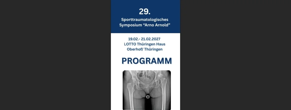„Hochleistungsmedizin weicht dem Hochleistungssport“. Leicht Provokant müssen wir einleiten und Sie damit auf den abermals verschobenen Termin des Sporttraumatologischen Symposiums Arno Arnold aufmerksam machen. Das nunmehr 29. Symposium wird vom 19. bis | zur Startseite