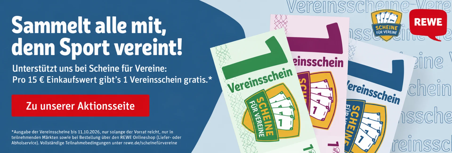 REWE - Scheine für Vereine