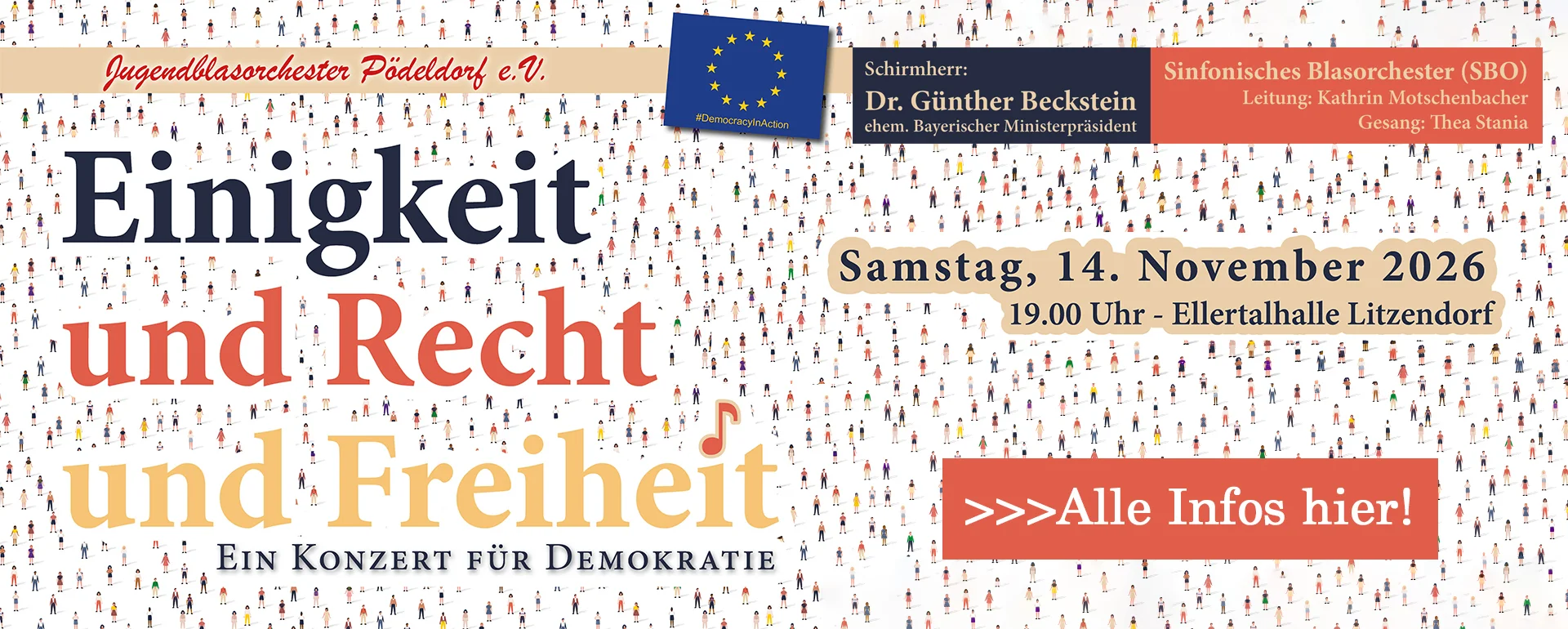 Demokratie-Konzert am 14. November 2026