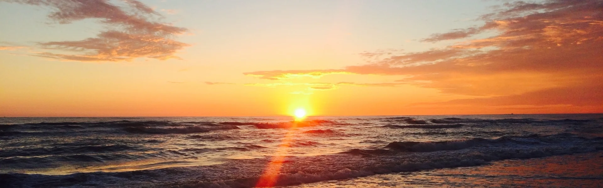 Sonnenuntergang am Strand in Mexiko