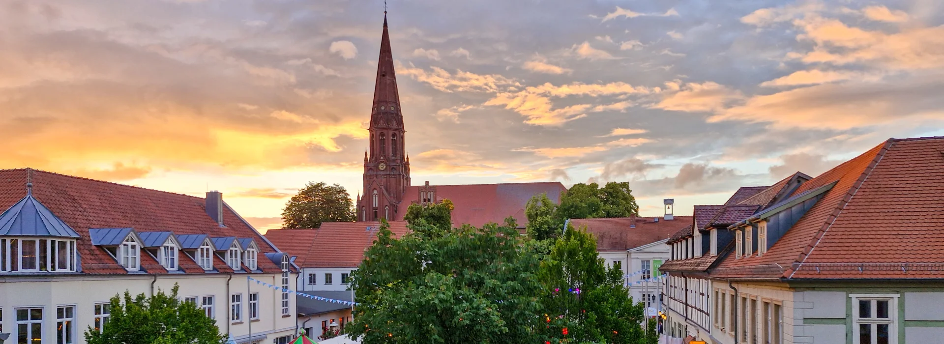 Blick auf den Turm der St. Nikolai Kirche. Foto: Stadt Pritzwalk