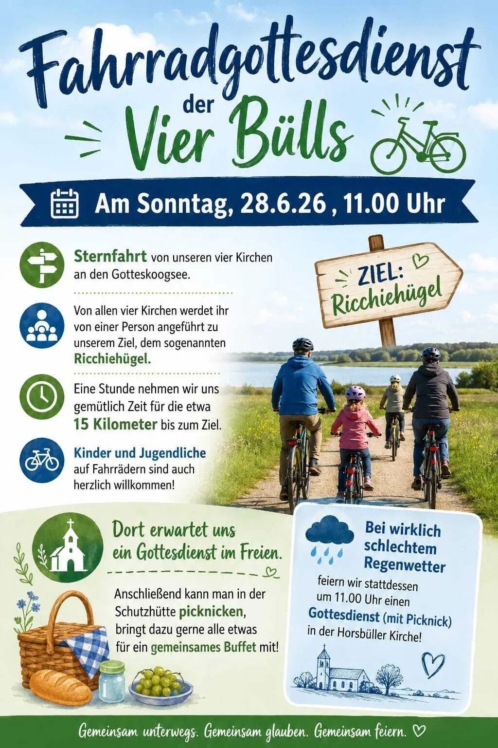 Plakat Fahrrad-Gottesdienst