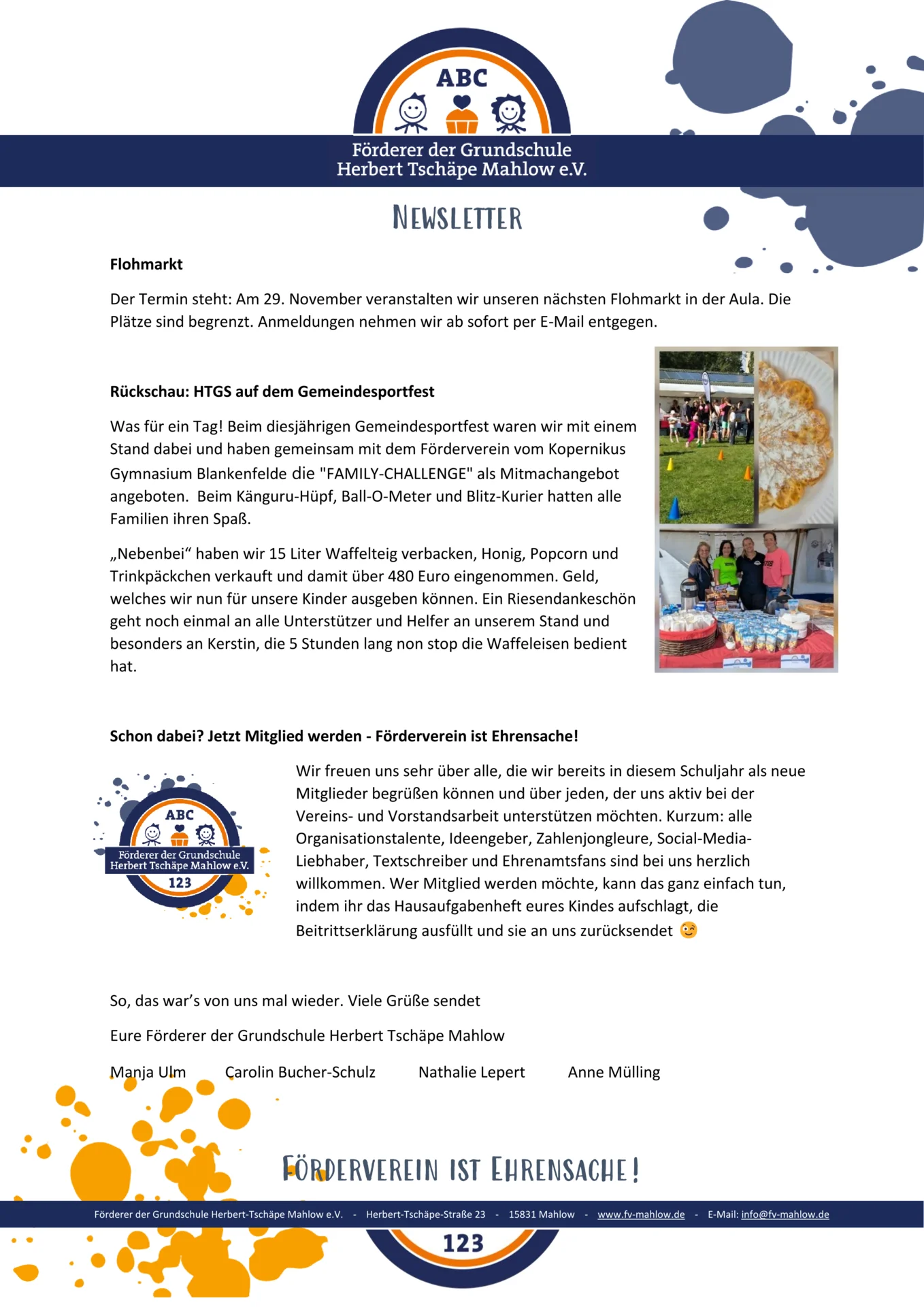 Newsletter Förderverein 2025