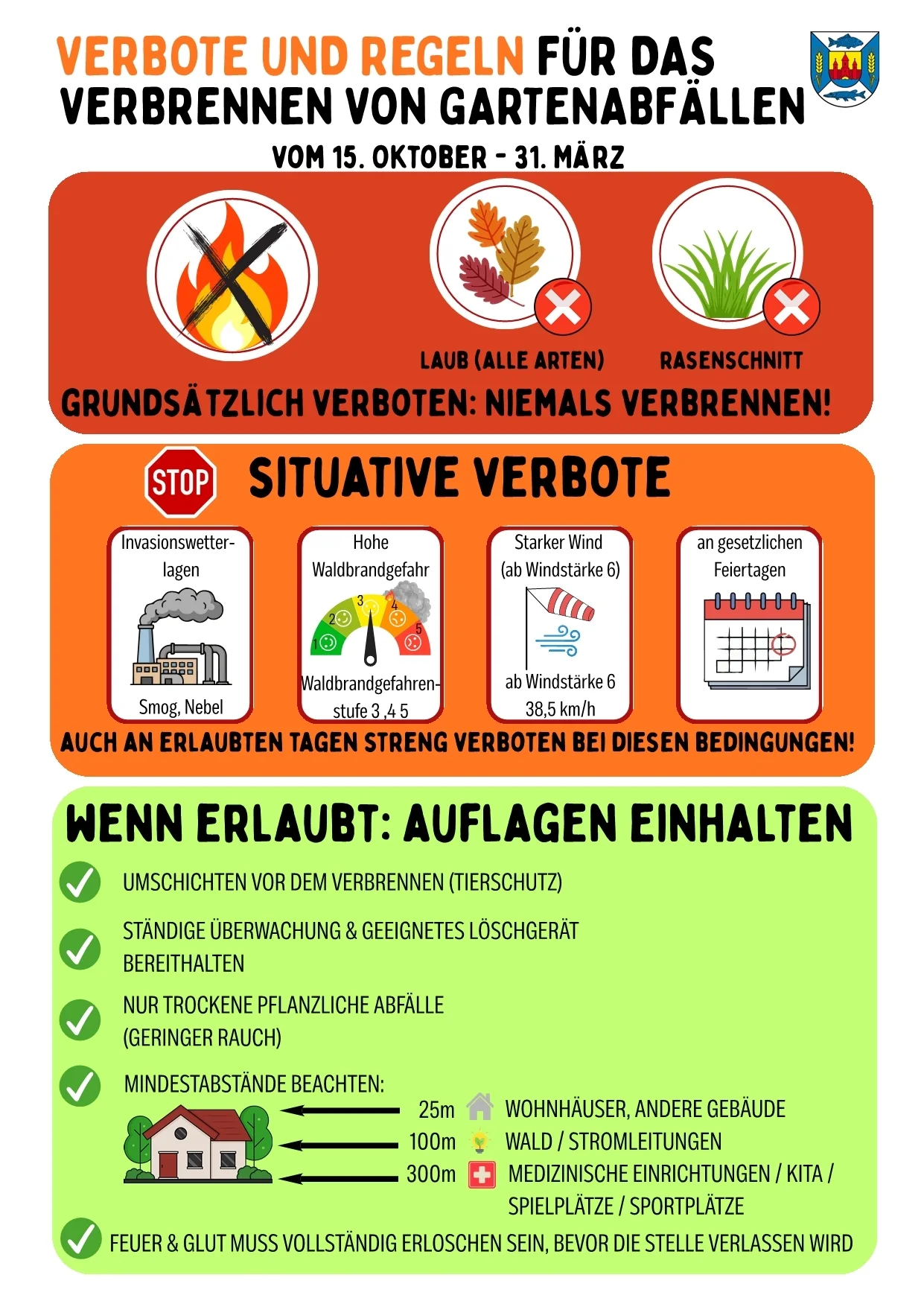 VERBOTE UND REGELN FÜR DAS VERBRENNEN VON GARTENABFÄLLEN-1