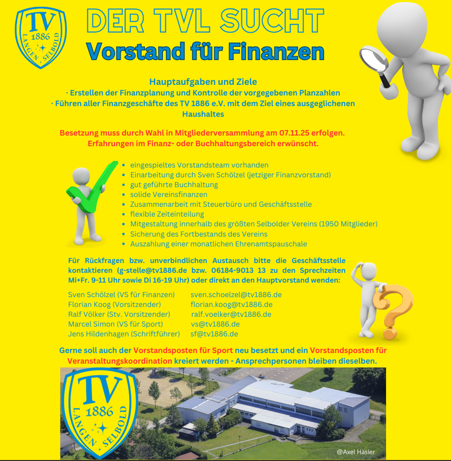 TVL sucht Vorstand für Finanzen_gelb