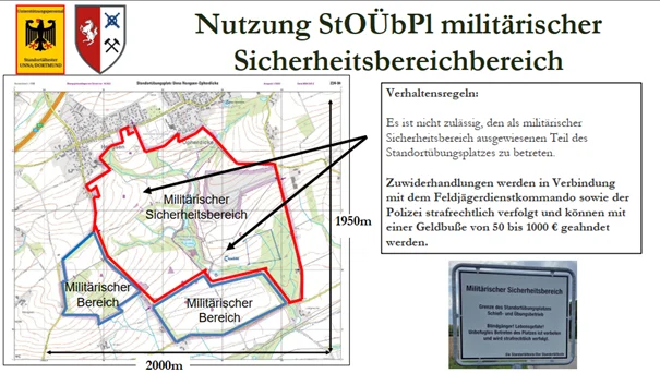 Sperrung Truppenübungsplatz