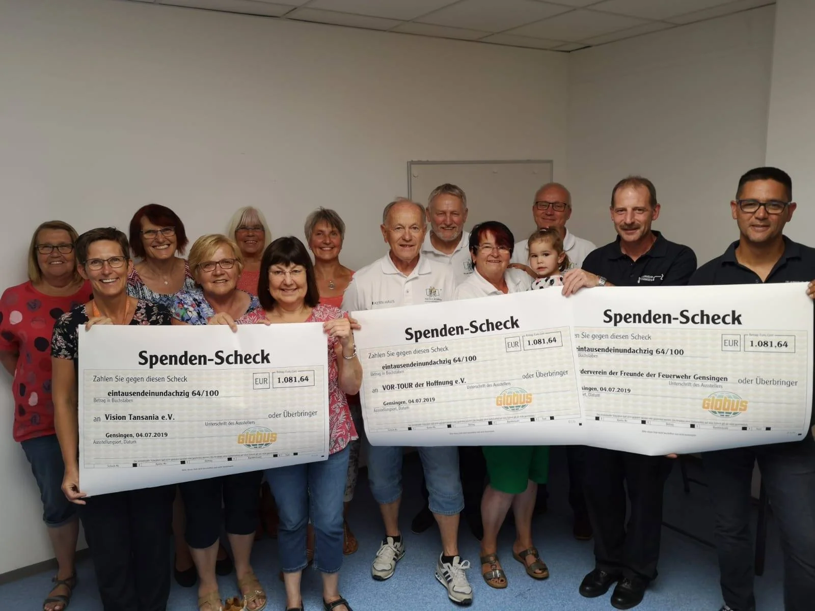 Scheckübergabe