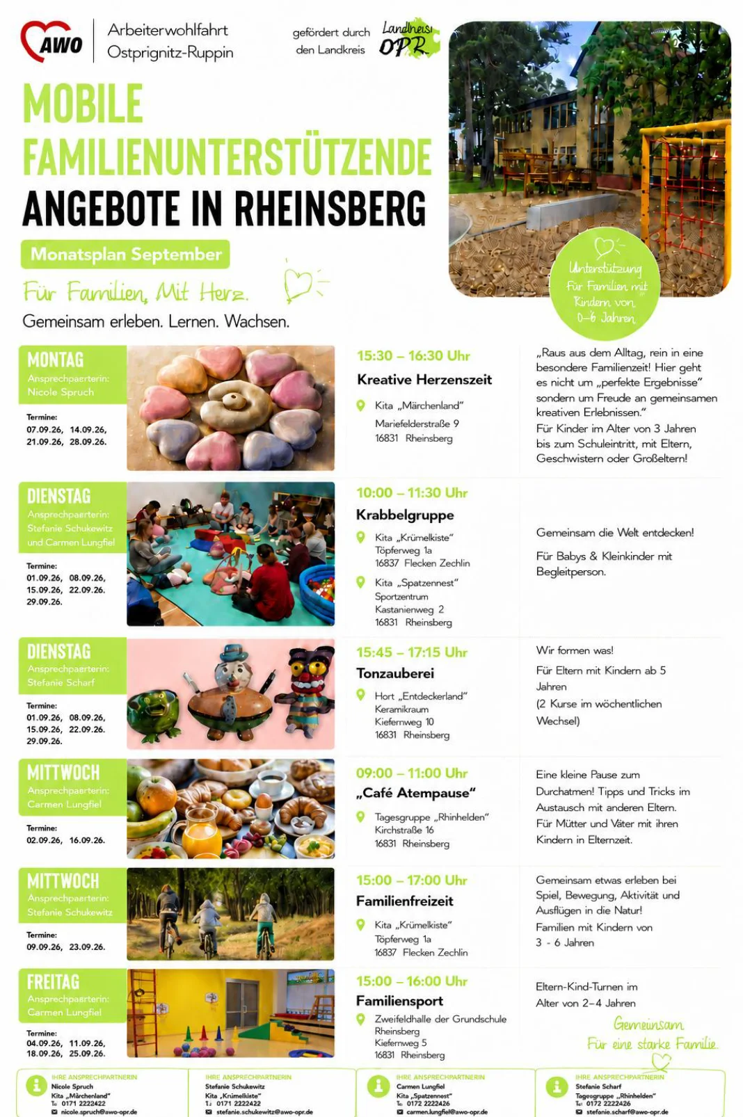 mobile familienunterstützende Angebote in Rheinsberg - AWO