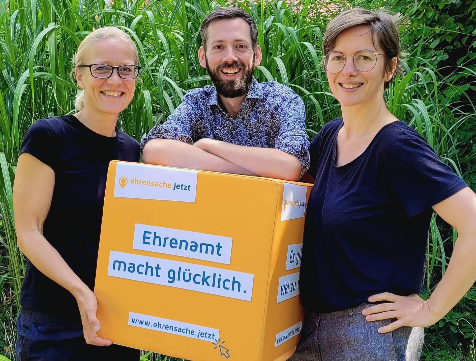 Koordinatoren-Team (v.l.n.r. Henriette Stapf, Alexander Weiß, Anne-Kathrin Gericke)