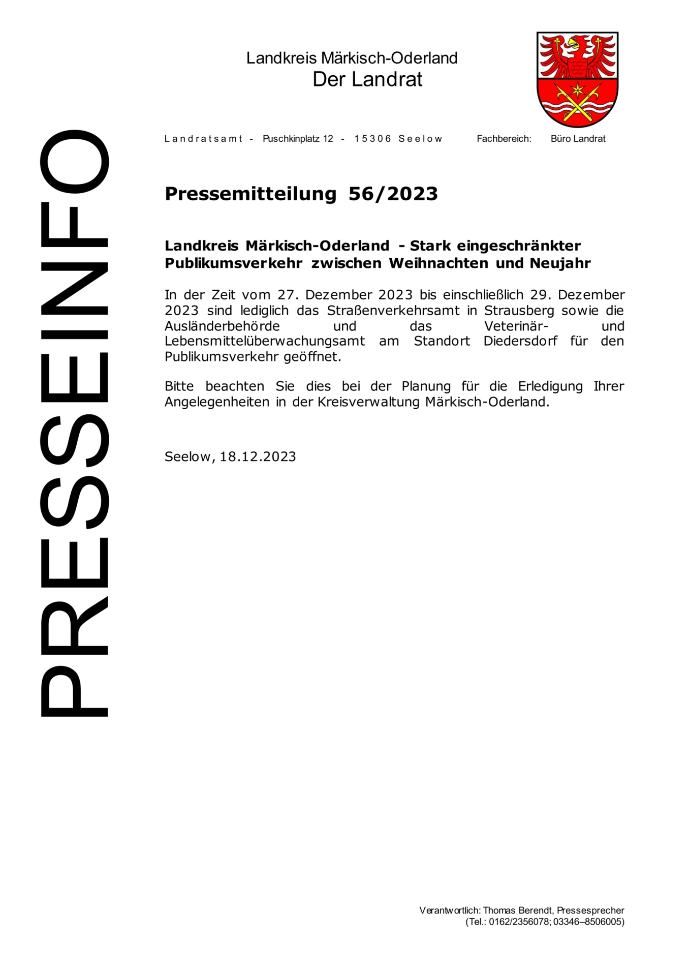 Pressemitteilung Landkreis 56/2023