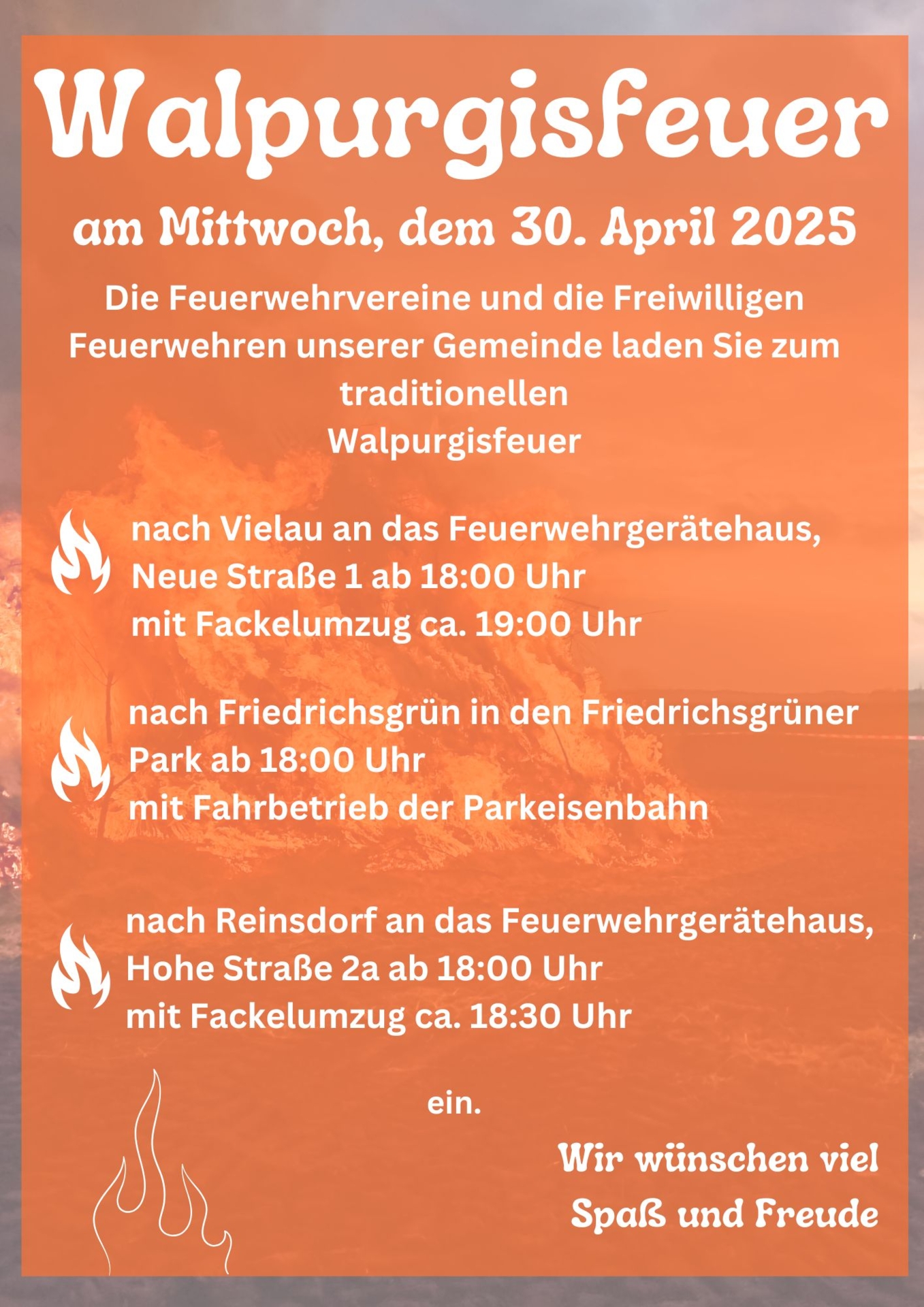 Alle öffentlichen Feuer