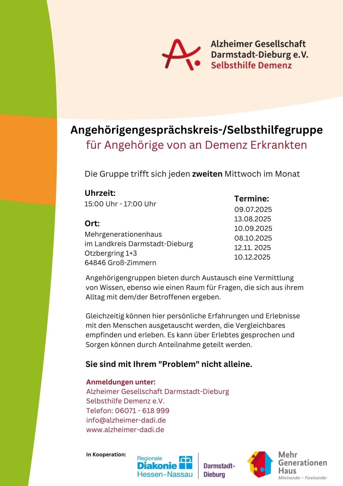 Angehörigengesprächskreis GZ  2-Halbjahr 2025