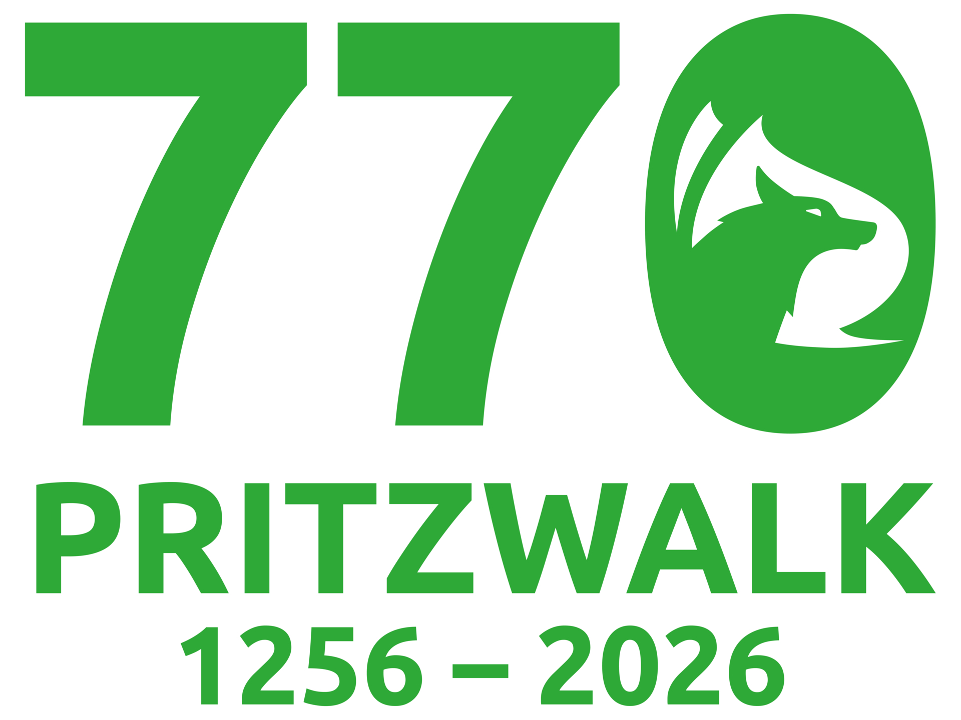 Das Logo zum Stadtjubiläum. Quelle Stadt Pritzwalk