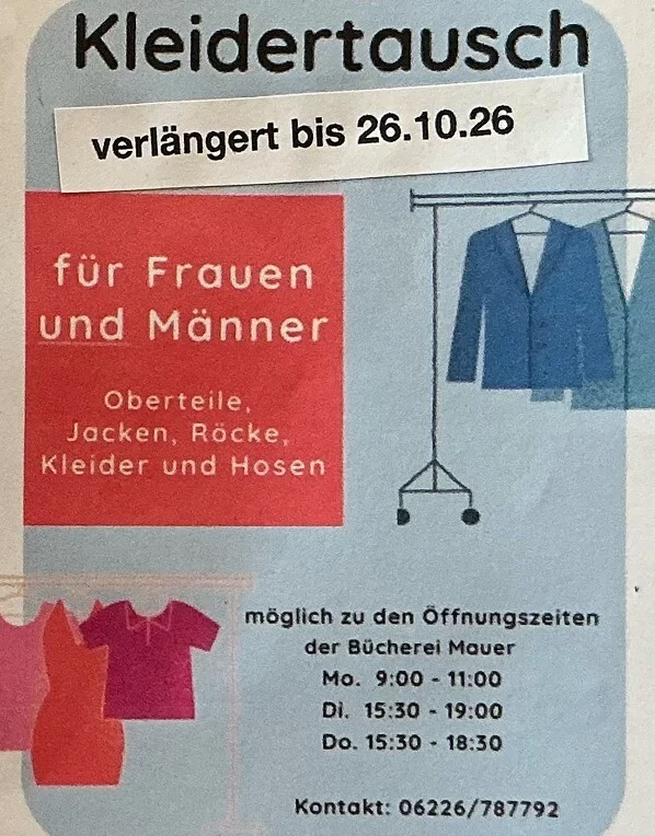 Kleidertausch verl 26.10.2026