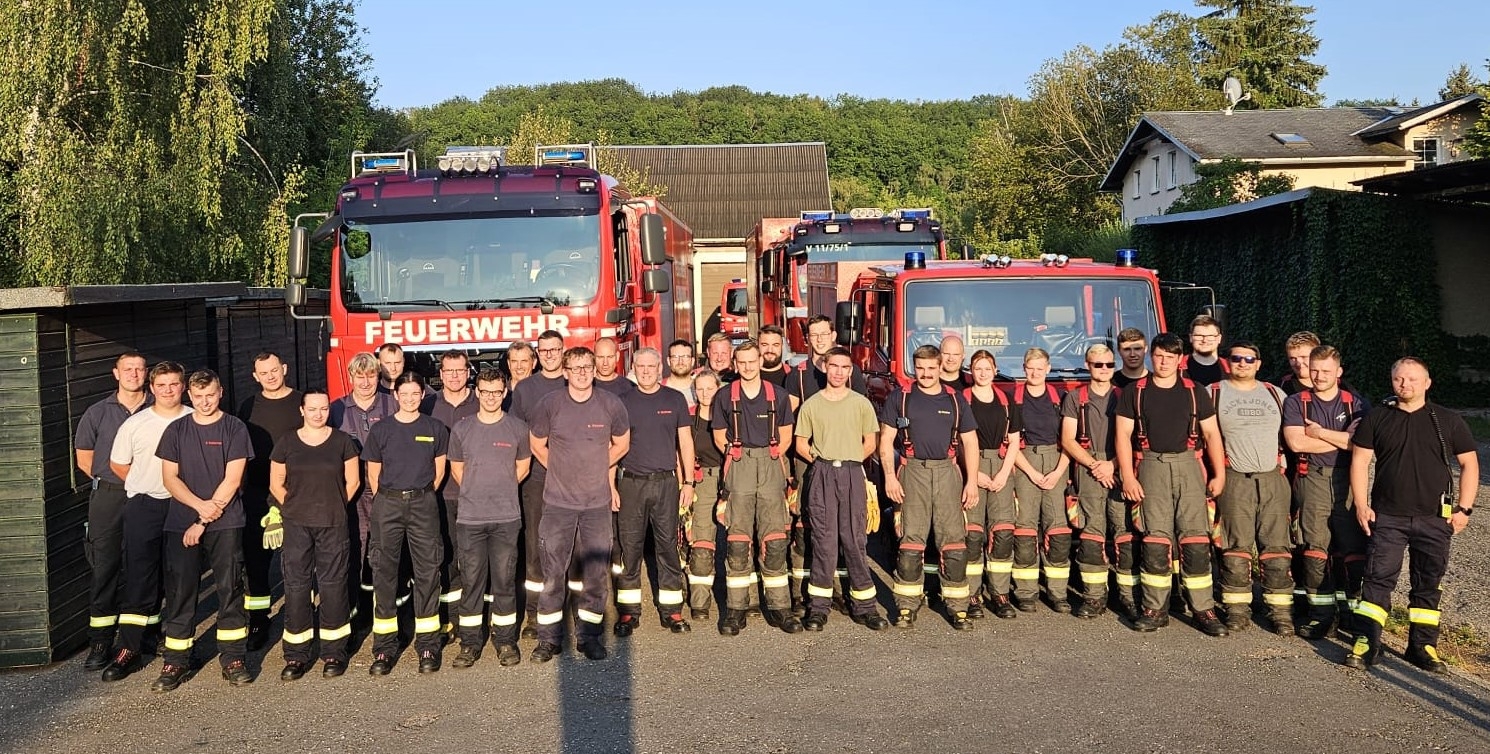 Gruppenbild Ausbildung Gemeindefeuerwehr