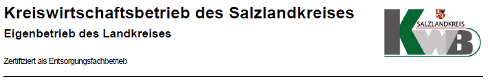 Kreiswirtschaftsbetrieb des Salzlandkreises