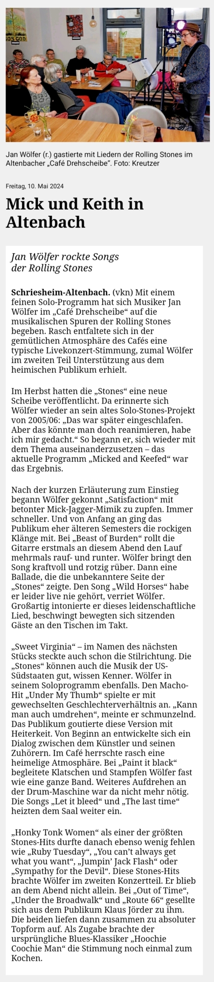 Bericht aus der Rhein-Neckar-Zeitung