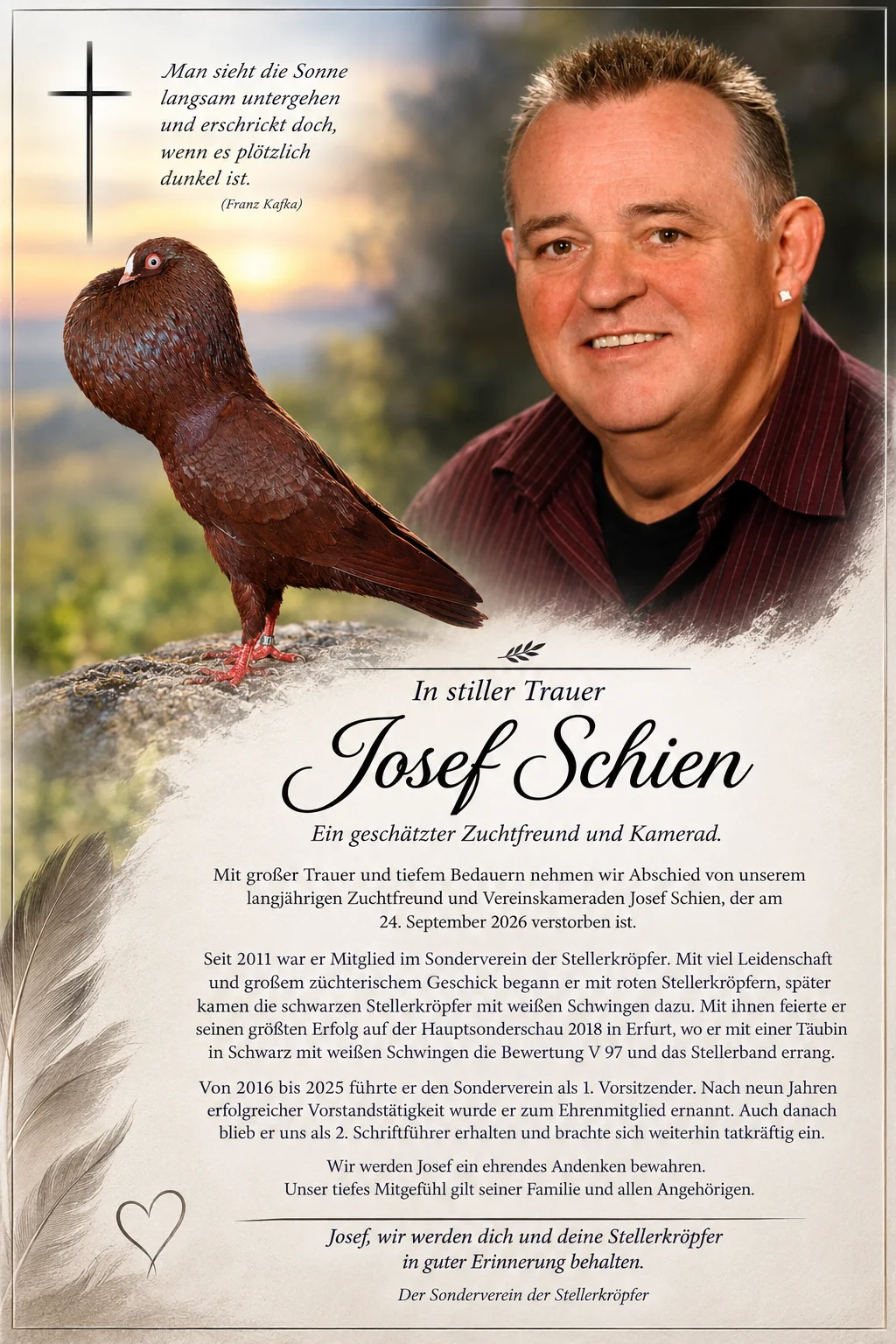 Nachruf Josef Schien
