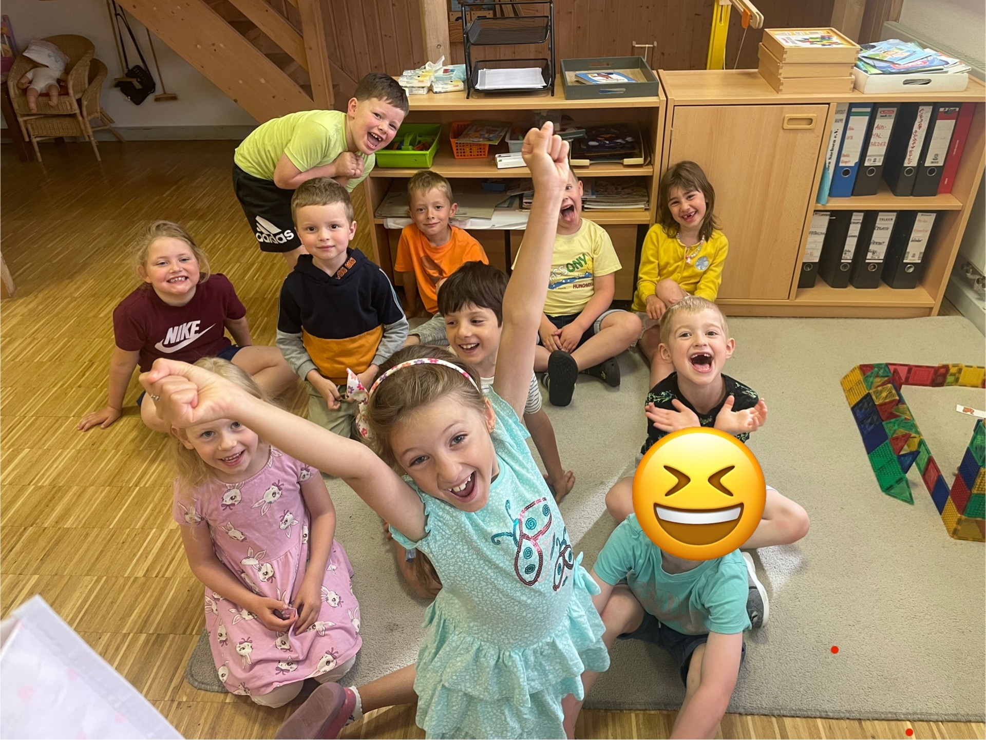Die Vorschüler des Kindergartens Gänseblümchen in Lichte