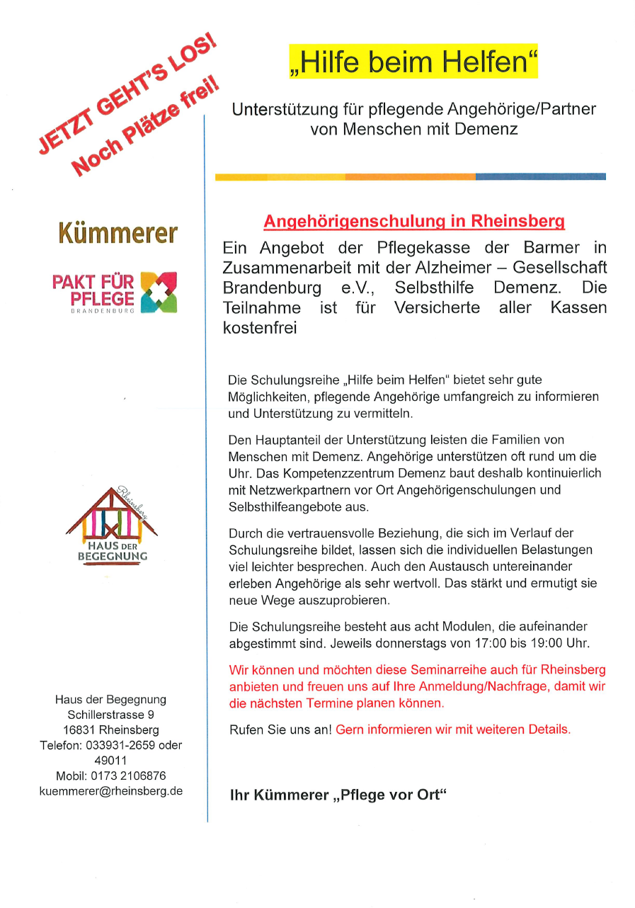 Hilfe beim Helfen