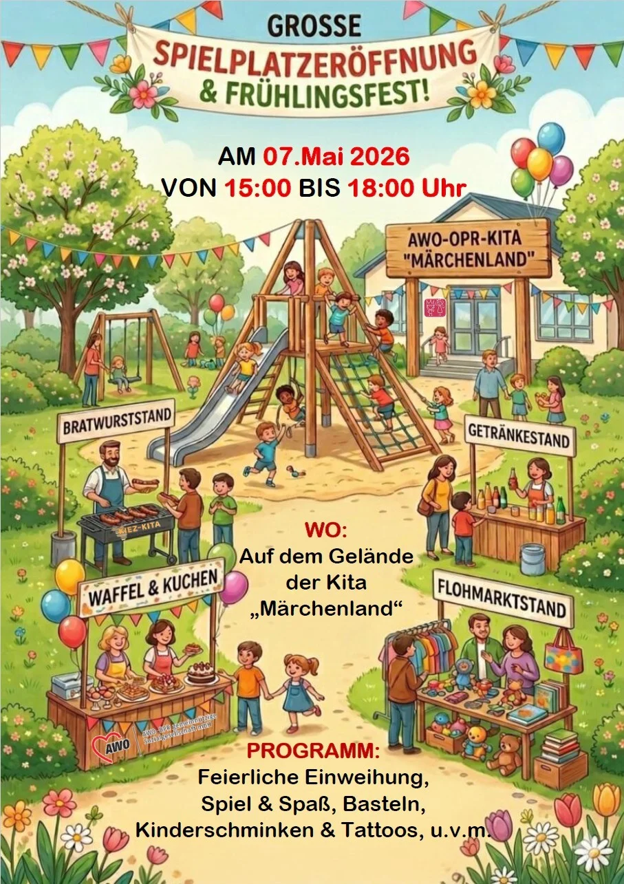 Spielplatzeröffnung und Frühlingsfest Märchenland