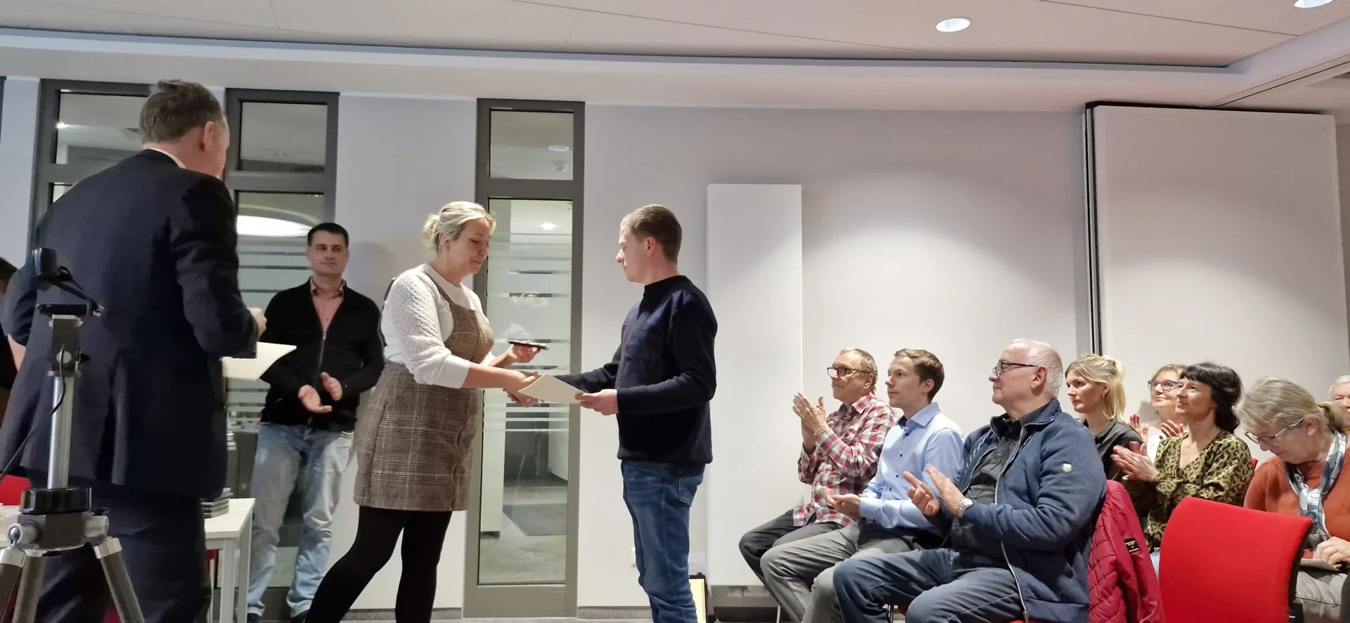 Verleihung der Hochwassermedaille des Landes Brandenburg im Rahmen des Amtsausschusses