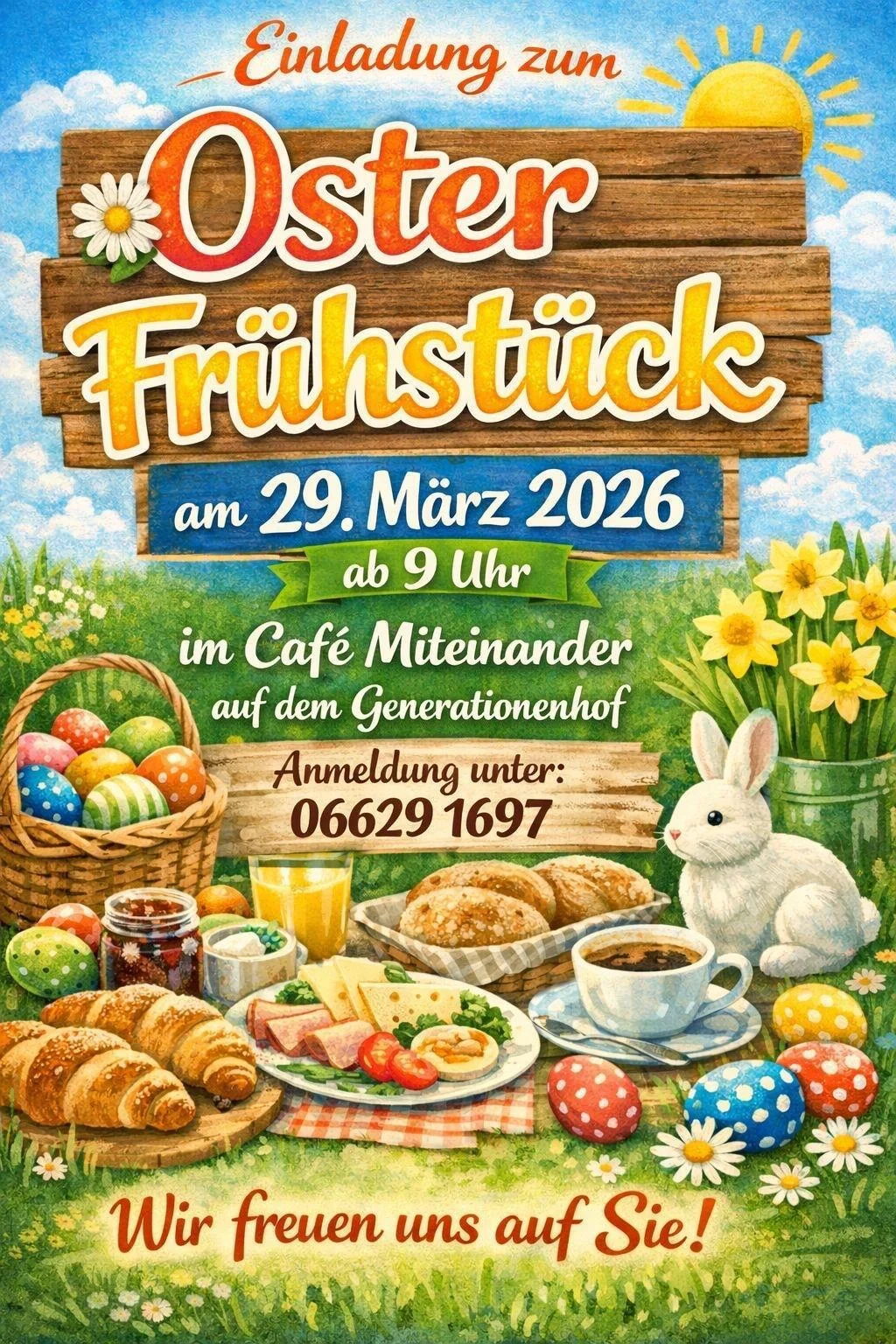 Oster Frühstück im Café Miteinander
