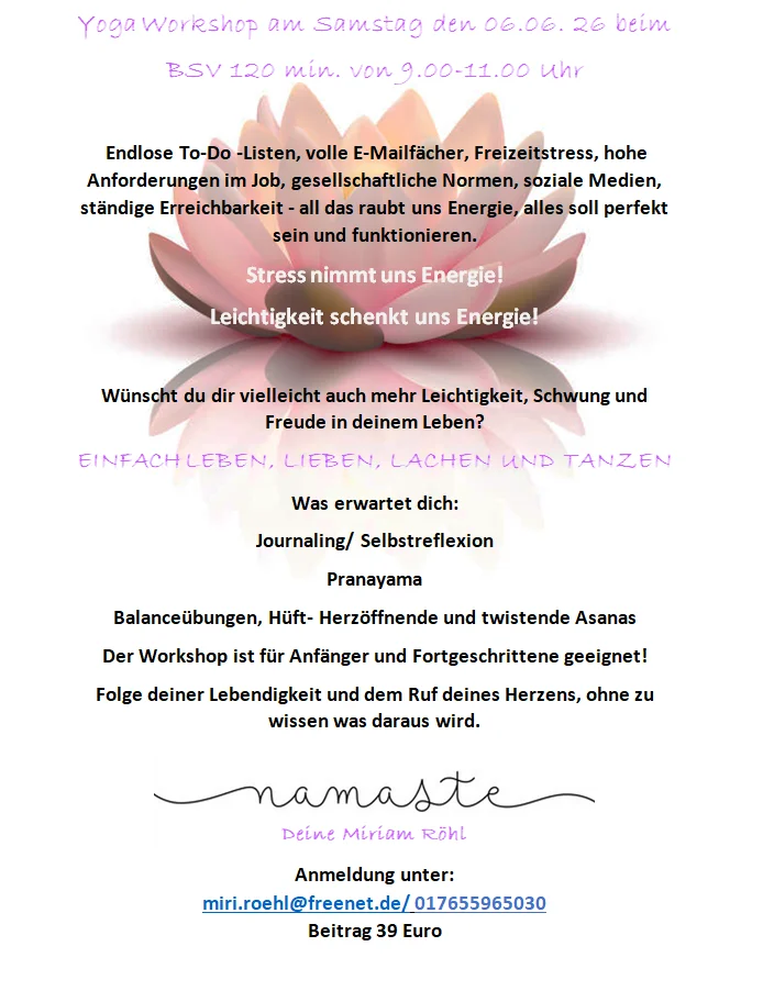 Yoga workshop