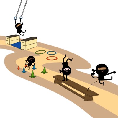 Ninja Parcours am 30.11.