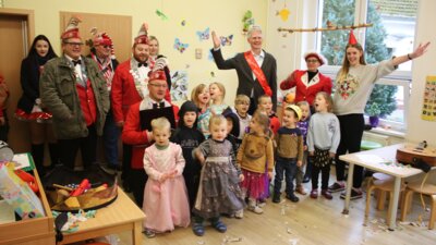 Foto zur Meldung: Die Kita Sonnenblume unterstützt den Sülstorfer Karneval
