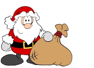 Der Nikolaus kommt vor das Haus (Bild vergr&ouml;&szlig;ern)