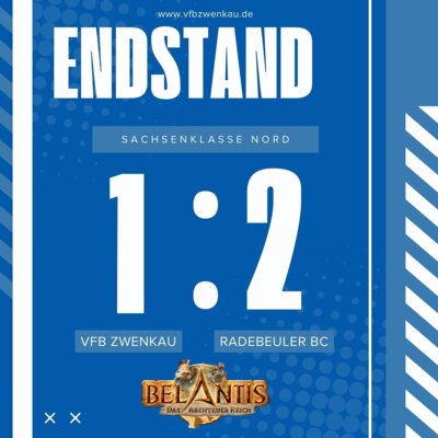 Meldung: In Unterzahl knapp gescheitert! Radebeul gewinnt Am Eichholz.