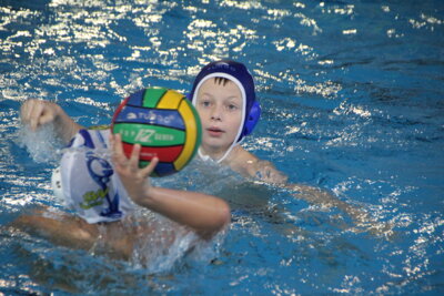 Foto zur Meldung: Wasserball Bezirkspokal U12 2. Spieltag