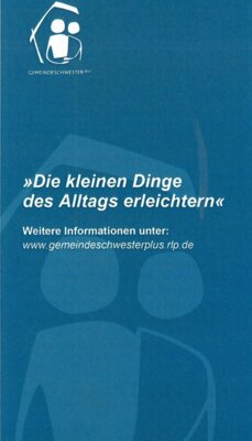 Die kleinen Dinge des Alltags erleichtern - weitere Informationen: gemeindeschwesterplus.rlp.de