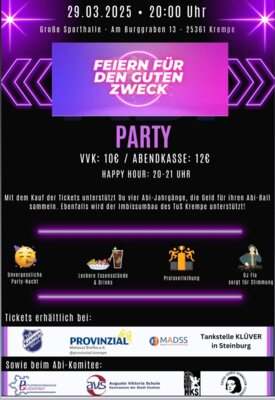 Feiern für den guten Zweck! (Bild vergr&ouml;&szlig;ern)
