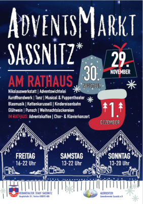 Adventsmarkt Sassnitz am | im | um das Rathaus