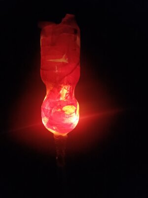 Foto zur Meldung: Mit Fackeln und Laternen durch die dunkle Nacht