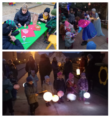 Lichterfest in der Kita „Villa Kunterbunt“ in Treppeln (Bild vergrößern)